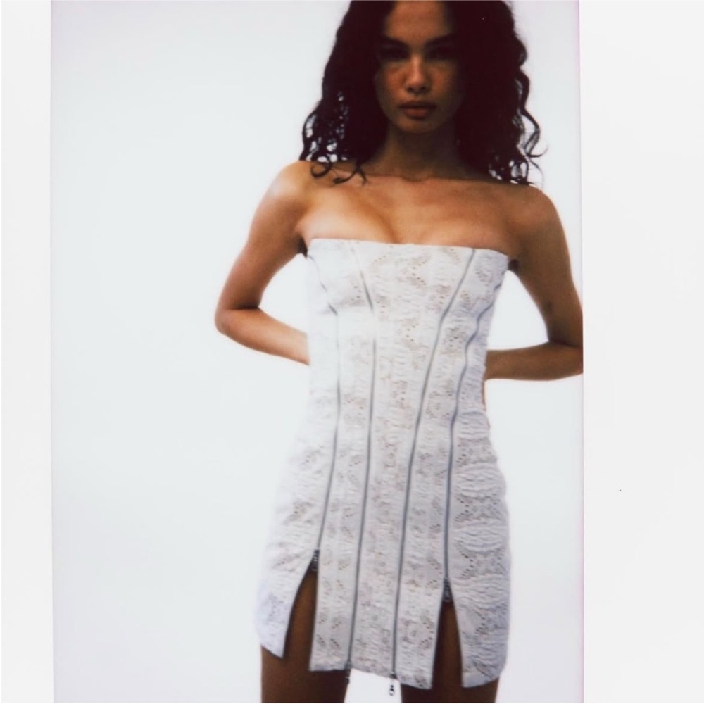 WITH JEAN Mirabel Zipper Mini Dress NWT